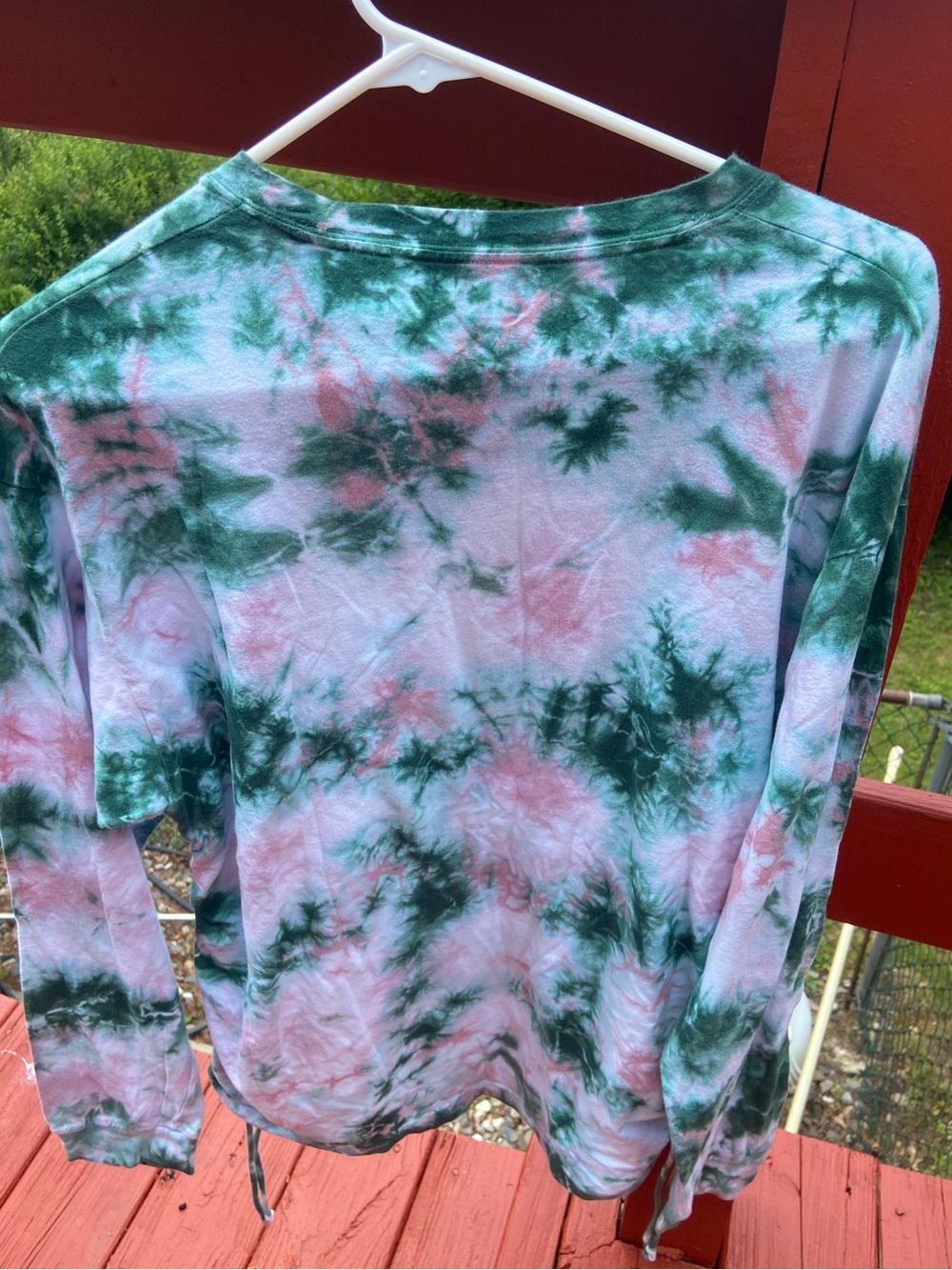 PINK Victoria’s Secret Tie-Dye Long Sleeve Top – Large - Picture 2 of 9